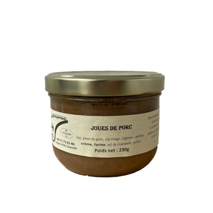 Joue de porc en sauces 350g - la ferme des cochons gourmands