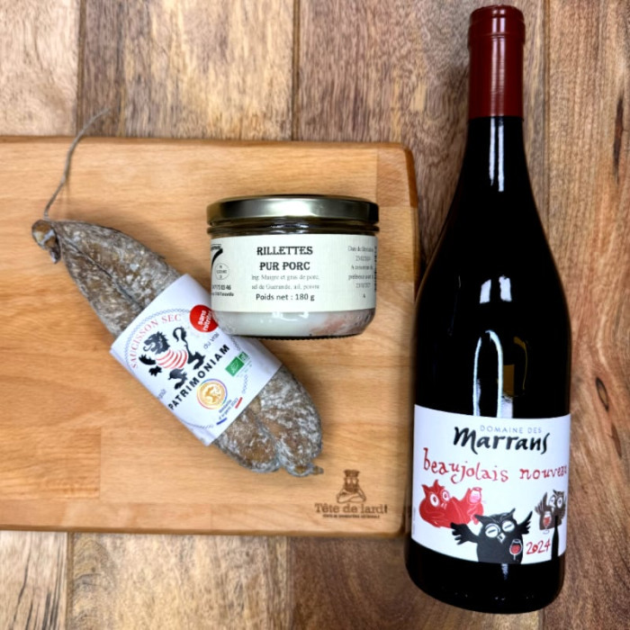 Assortiment gourmand Beaujolais Nouveau 2024